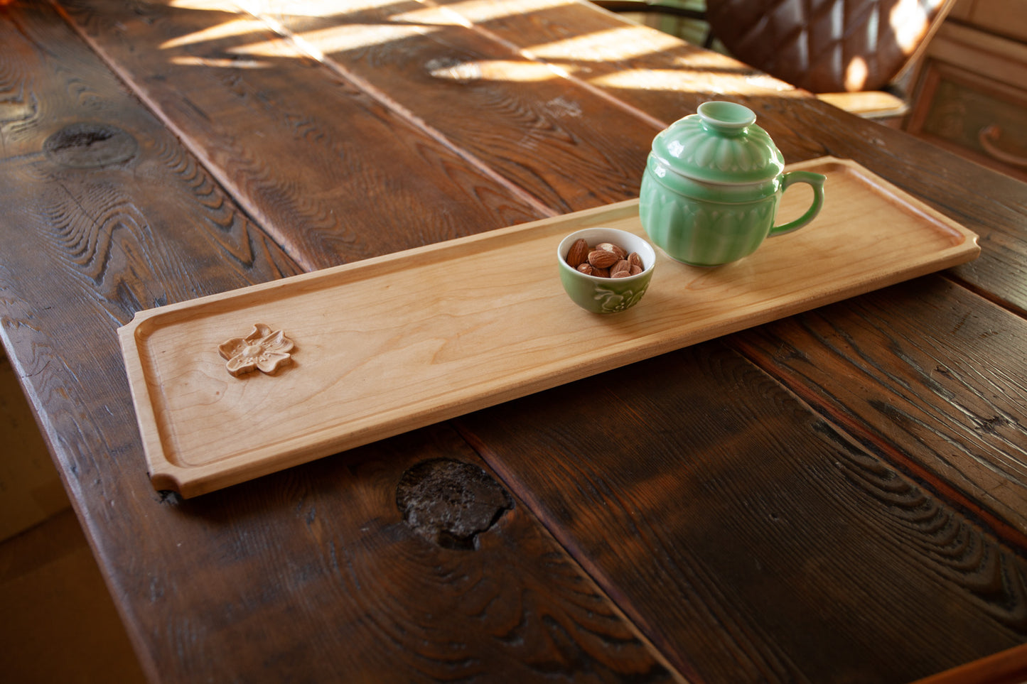 Long Tray with Flower